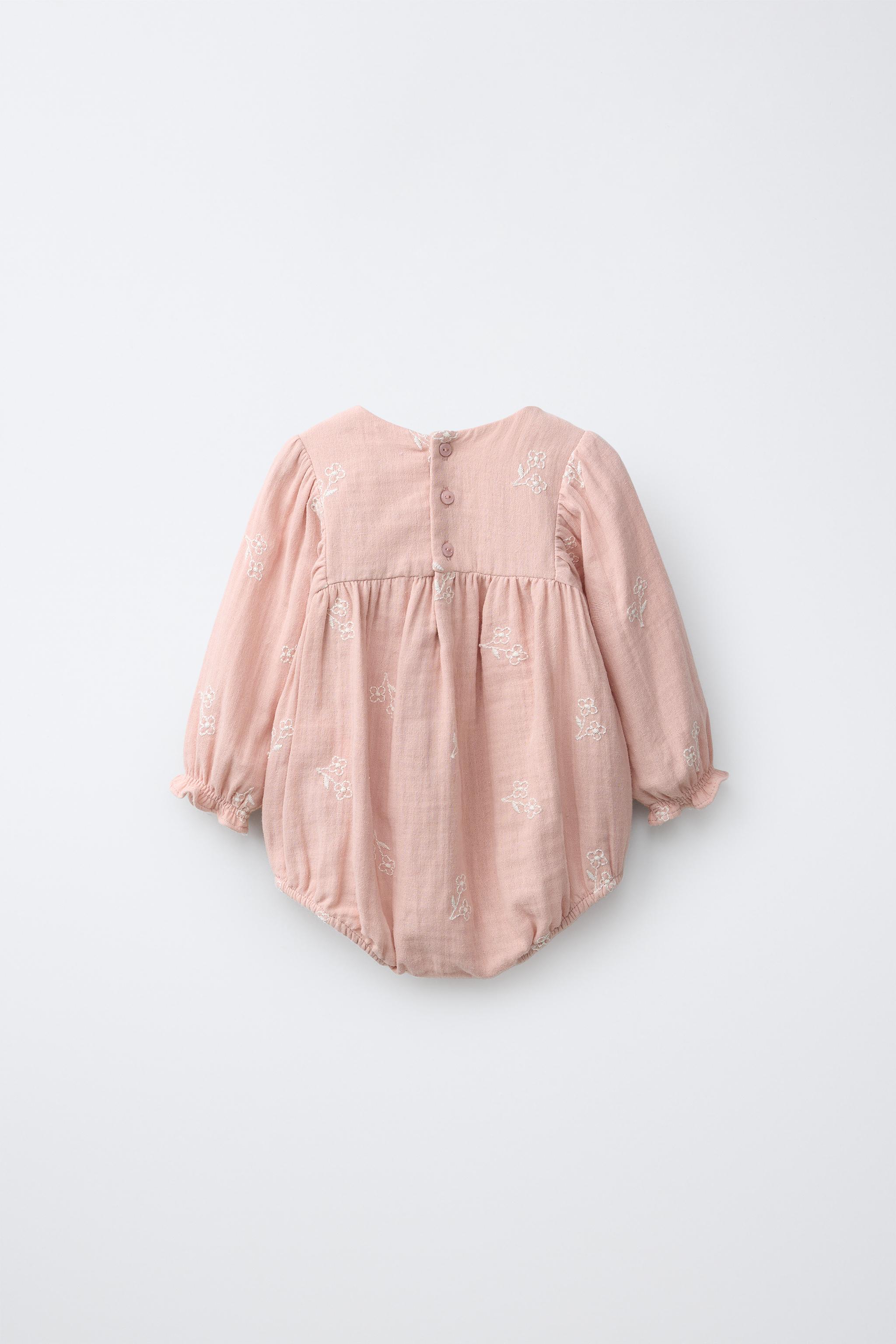 EMBROIDERED FLORAL ROMPER